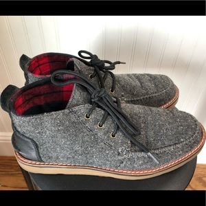 TOMS Chukka Boots Tweed Size 10, Like New